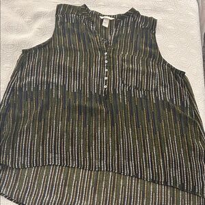 H&M Multicolor Striped Sleeveless Blouse